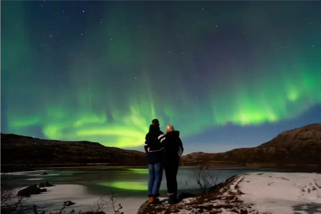Aurora Borealis Landscape